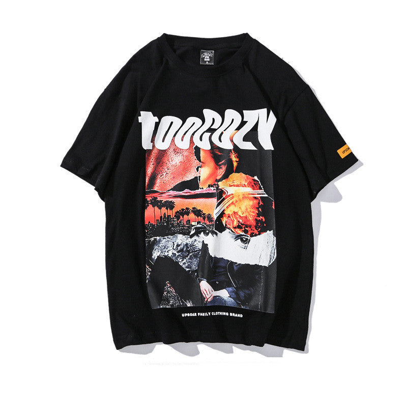 Hip-hop Women Loose BF Style Short Sleeve T-shirt - Bellarte Enchanté Hip-hop Women Loose BF Style Short Sleeve T-shirt